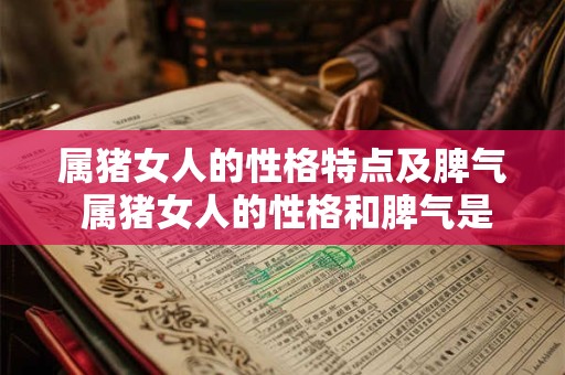 属猪女人的性格特点及脾气 属猪女人的性格和脾气是怎样的