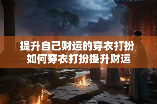 提升自己财运的穿衣打扮 如何穿衣打扮提升财运