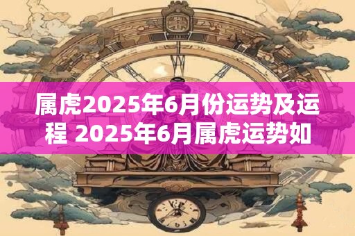 属虎2025年6月份运势及运程 2025年6月属虎运势如何