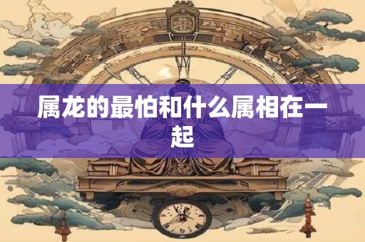 属龙的最怕和什么属相在一起