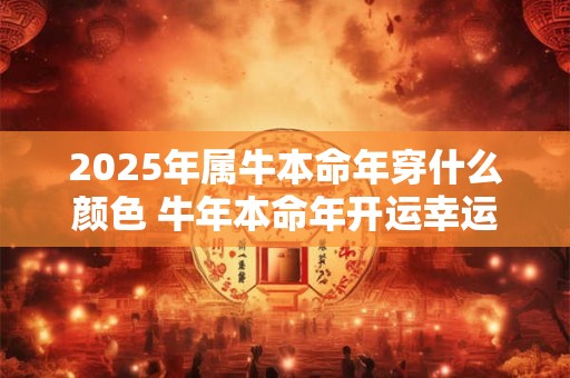 2025年属牛本命年穿什么颜色 牛年本命年开运幸运色
