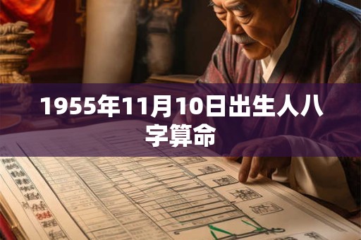 1955年11月10日出生人八字算命