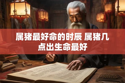 属猪最好命的时辰 属猪几点出生命最好 属猪最好命的时辰 属猪几点出生命最好