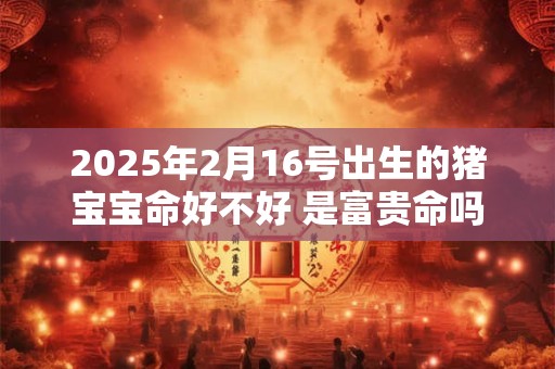 2025年2月16号出生的猪宝宝命好不好 是富贵命吗 2025年2月16号出生的猪宝宝命好不好 是富贵命吗