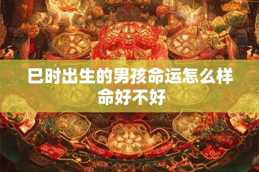 巳时出生的男孩命运怎么样 命好不好