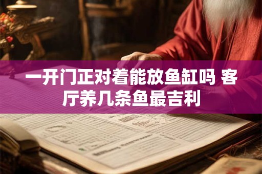 一开门正对着能放鱼缸吗 客厅养几条鱼最吉利