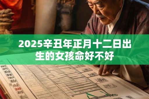2025辛丑年正月十二日出生的女孩命好不好