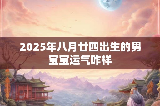 2025年八月廿四出生的男宝宝运气咋样