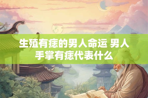 生殖有痣的男人命运 男人手掌有痣代表什么