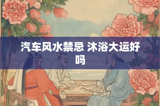 汽车风水禁忌 沐浴大运好吗