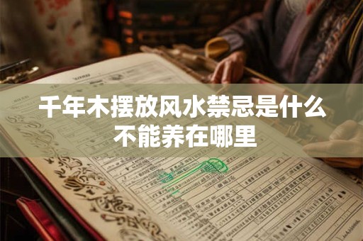 千年木摆放风水禁忌是什么 不能养在哪里