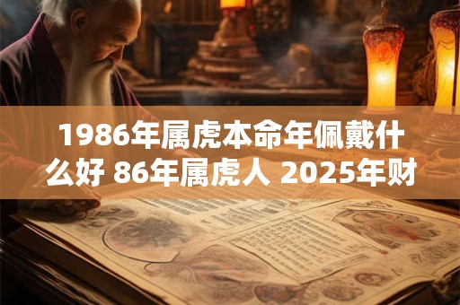 1986年属虎本命年佩戴什么好 86年属虎人 2025年财运方位