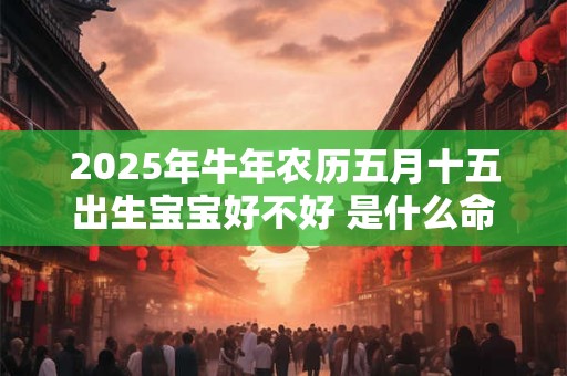 2025年牛年农历五月十五出生宝宝好不好 是什么命