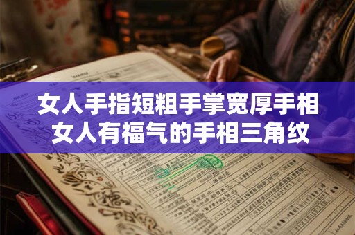 女人手指短粗手掌宽厚手相 女人有福气的手相三角纹 女人手指短粗手掌宽厚手相 女人有福气的手相三角纹