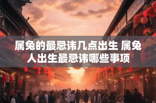 属兔的最忌讳几点出生 属兔人出生最忌讳哪些事项