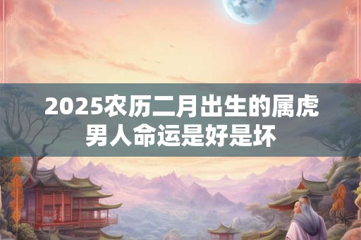 2025农历二月出生的属虎男人命运是好是坏