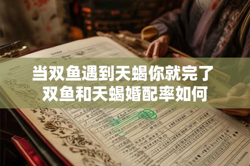 当双鱼遇到天蝎你就完了 双鱼和天蝎婚配率如何