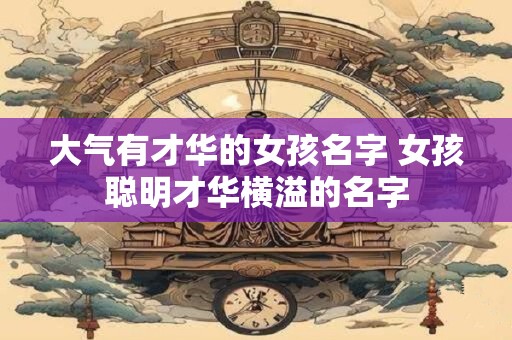大气有才华的女孩名字 女孩聪明才华横溢的名字