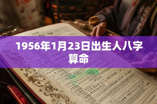 1956年1月23日出生人八字算命
