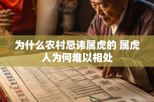 为什么农村忌讳属虎的 属虎人为何难以相处