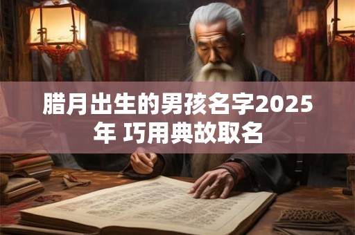 腊月出生的男孩名字2025年 巧用典故取名