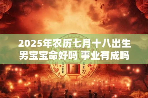 2025年农历七月十八出生男宝宝命好吗 事业有成吗