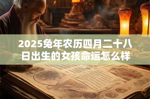 2025兔年农历四月二十八日出生的女孩命运怎么样