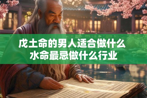 戊土命的男人适合做什么 水命最忌做什么行业