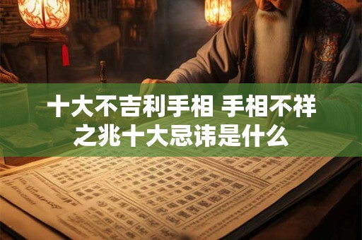 十大不吉利手相 手相不祥之兆十大忌讳是什么