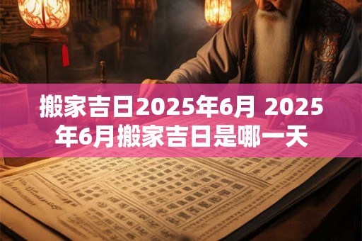 搬家吉日2025年6月 2025年6月搬家吉日是哪一天