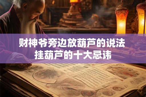 财神爷旁边放葫芦的说法 挂葫芦的十大忌讳