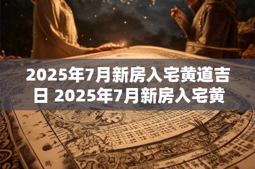 2026年7月新房入宅黄道吉日 2026年7月新房入宅黄道吉日是什么