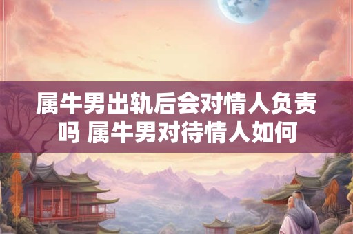 属牛男出轨后会对情人负责吗 属牛男对待情人如何