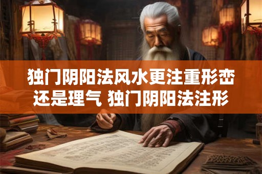 独门阴阳法风水更注重形峦还是理气 独门阴阳法注形峦还是理气
