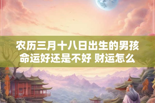 农历三月十八日出生的男孩命运好还是不好 财运怎么样
