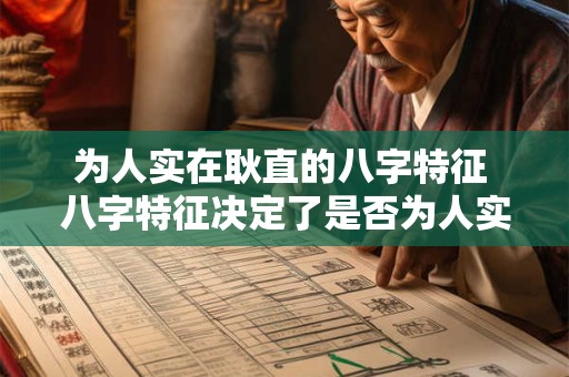 为人实在耿直的八字特征 八字特征决定了是否为人实在耿直