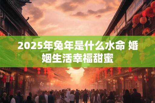 2025年兔年是什么水命 婚姻生活幸福甜蜜