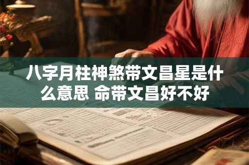 八字月柱神煞带文昌星是什么意思 命带文昌好不好