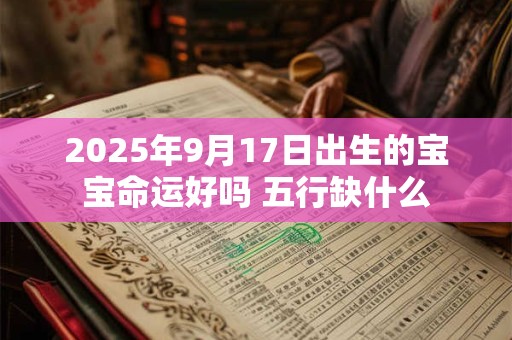 2025年9月17日出生的宝宝命运好吗 五行缺什么