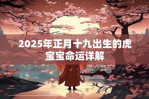 2025年正月十九出生的虎宝宝命运详解