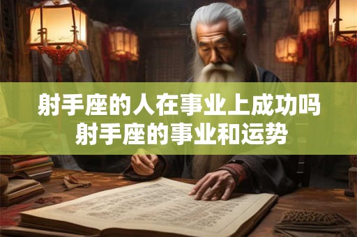 射手座的人在事业上成功吗 射手座的事业和运势