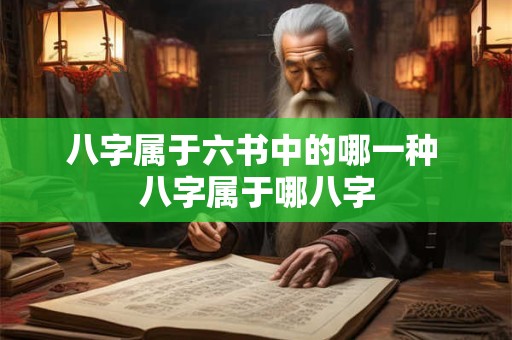 八字属于六书中的哪一种 八字属于哪八字