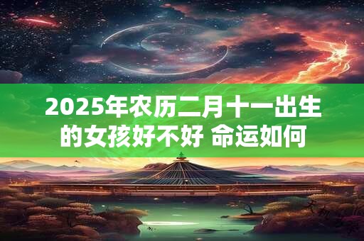 2025年农历二月十一出生的女孩好不好 命运如何