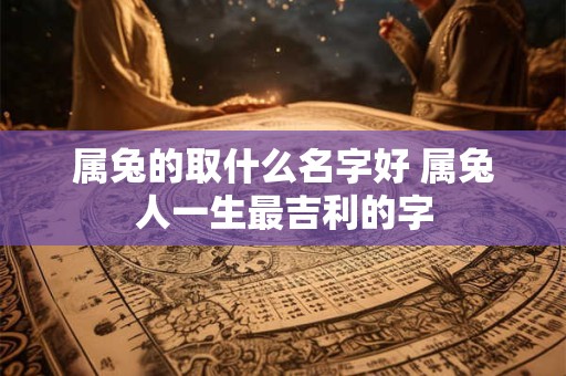 属兔的取什么名字好 属兔人一生最吉利的字