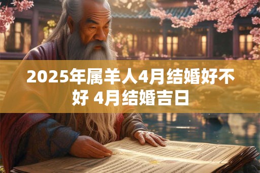 2025年属羊人4月结婚好不好 4月结婚吉日