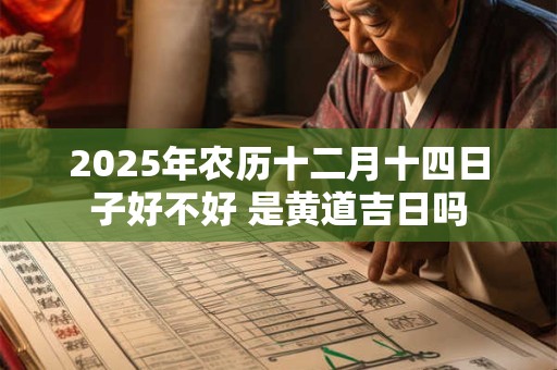 2025年农历十二月十四日子好不好 是黄道吉日吗