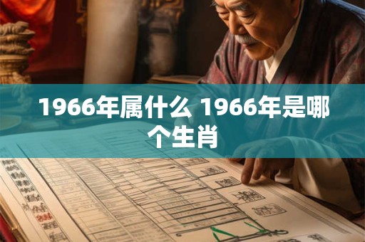 1966年属什么 1966年是哪个生肖