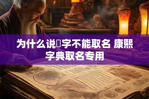 为什么说燊字不能取名 康熙字典取名专用