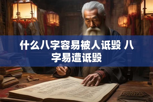 什么八字容易被人诋毁 八字易遭诋毁