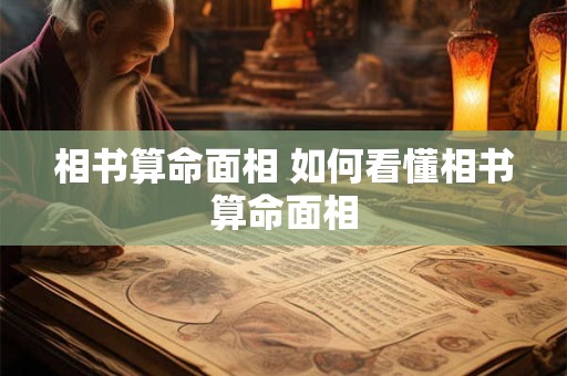 相书算命面相 如何看懂相书算命面相